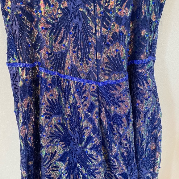 Blue Prom Dress-Size 6 - Picture 7 of 8